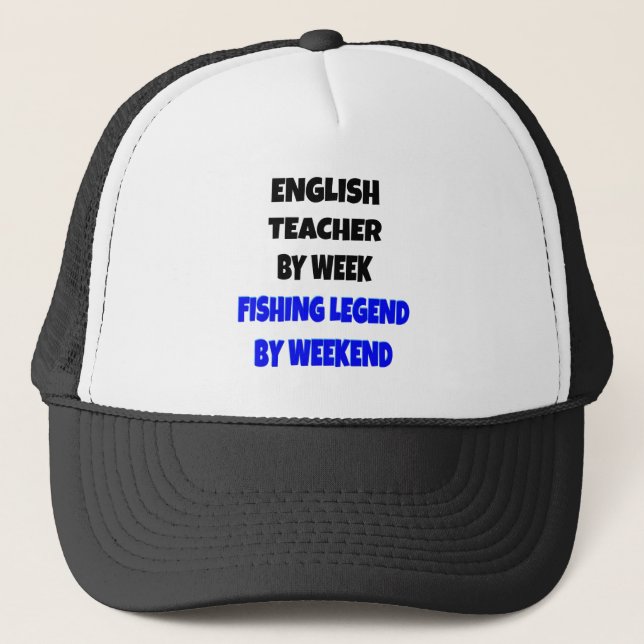 Gorra De Camionero Profesora de inglés de Leyenda de Pesca (Anverso)