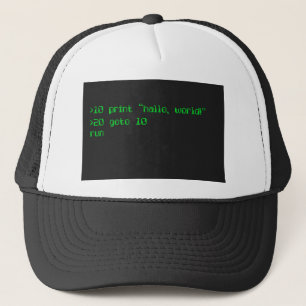 Gorra De Camionero Programación de fuentes computacionales al estilo