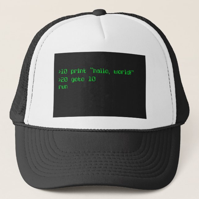 Gorra De Camionero Programación de fuentes computacionales al estilo  (Anverso)