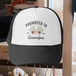 Gorra De Camionero Promocionadas Al Abuelo Del Año Este, Huellas De B