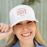 Gorra De Camionero Promocionado a la tía EST 2025 | Nuevo regalo de t<br><div class="desc">Celebra la emocionante promoción a tía con este elegante sombrero de camionero "Promovido a la tía EST 2025"! Con una suave paleta de colores pastel y un diseño de texto audaz, es el accesorio perfecto para anunciar su nuevo título en duchas para bebés, reuniones familiares o desgaste diario informal. Hace...</div>