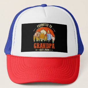 Gorra De Camionero Promocionado al abuelo Est 2024 Día de los Padres