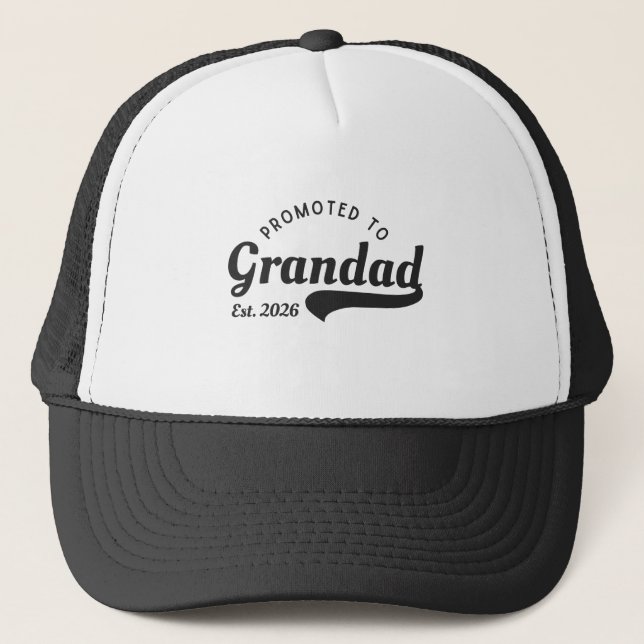 Gorra De Camionero Promoted to Grandad 2026 (Anverso)