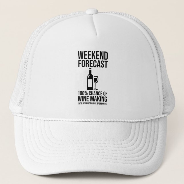 Gorra De Camionero Pronóstico de Fin de Semana - 100% de Posibilidade (Anverso)
