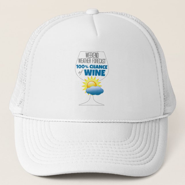 Gorra De Camionero Pronóstico meteorológico de fin de semana Sunny 10 (Anverso)