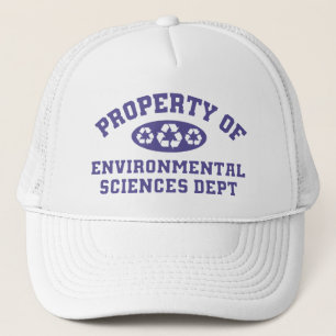 Gorra De Camionero Propiedad de la ciencia ambiental (púrpura)