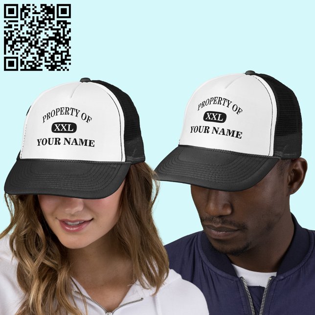 Gorra De Camionero Propiedad de XXL Su nombre (Property of XXL Your Name Trucker Hat)