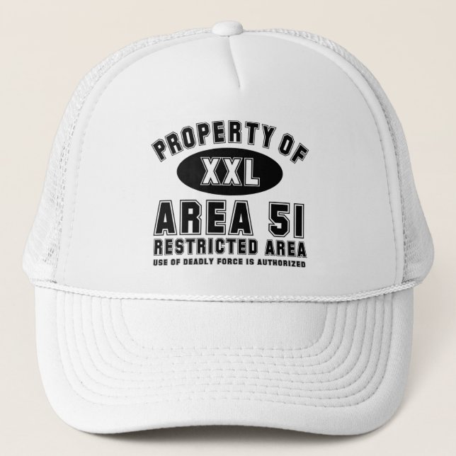 Gorra De Camionero Propiedad del área 51 (Anverso)