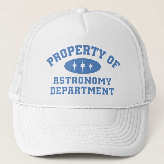 Gorra De Camionero Propiedad Del Departamento De Astronomía (azul) (Anverso)