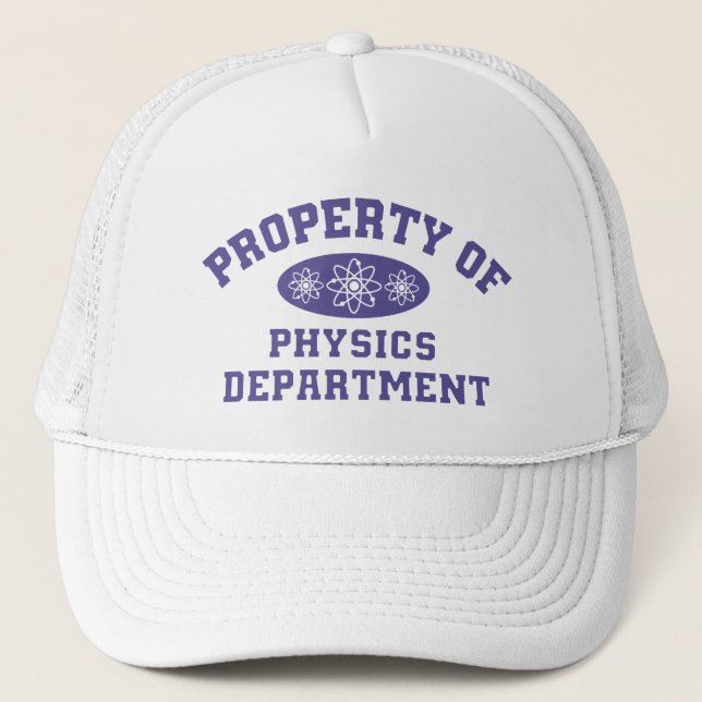 Gorra De Camionero Propiedad Del Departamento De Física Cap (Anverso)