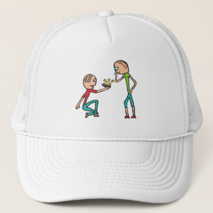 Gorra De Camionero Propuesta de matrimonio de compromiso