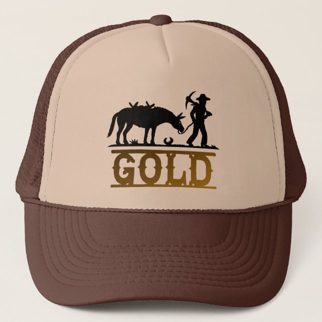 Gorra De Camionero Prospector del oro (Anverso)