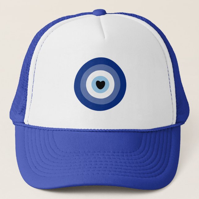 Gorra De Camionero Protección de símbolos de ojos malvados (Anverso)
