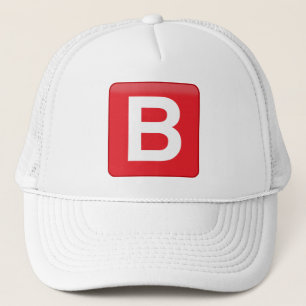 Gorra De Camionero Protector de Sun de la emoji del 🅱️utton de B