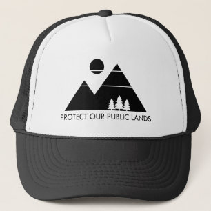 Gorra De Camionero Proteger la montaña de nuestras tierras públicas