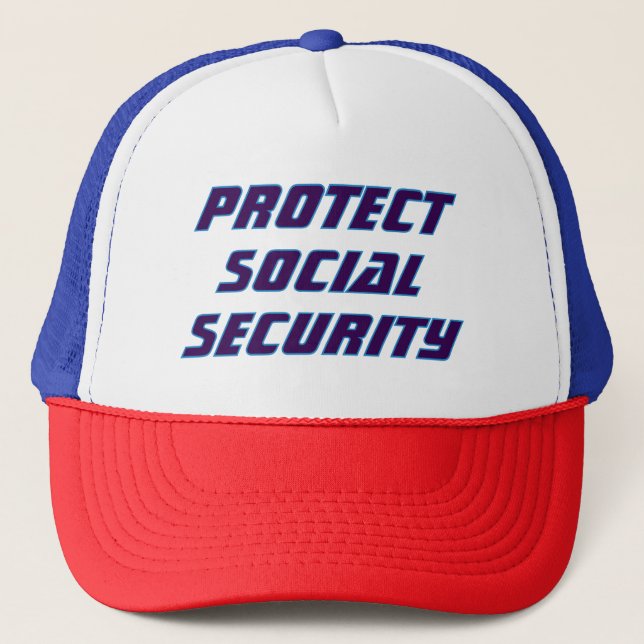 Gorra De Camionero Proteger la seguridad social (Anverso)