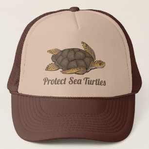 Gorra De Camionero Proteger las tortugas marinas: hábitats oceánicos
