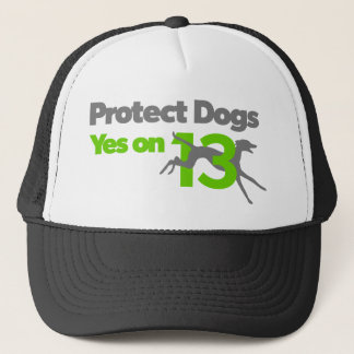 Gorra De Camionero Proteja los perros - YesOn13