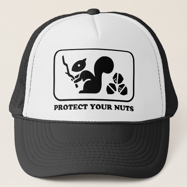 Gorra De Camionero Proteja sus nueces (Anverso)