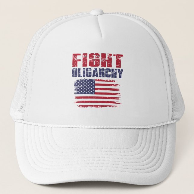 Gorra De Camionero Protesta Contra la Oligarquía (Anverso)