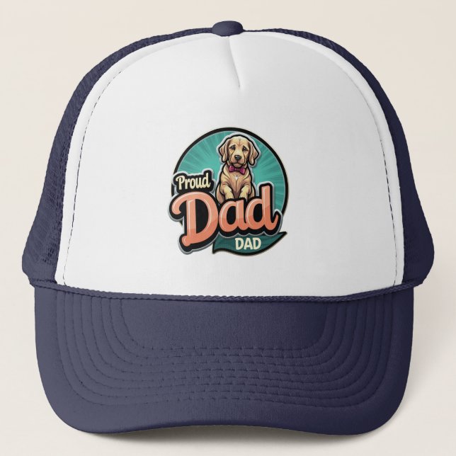 Gorra De Camionero Proud Dog Dad (Anverso)