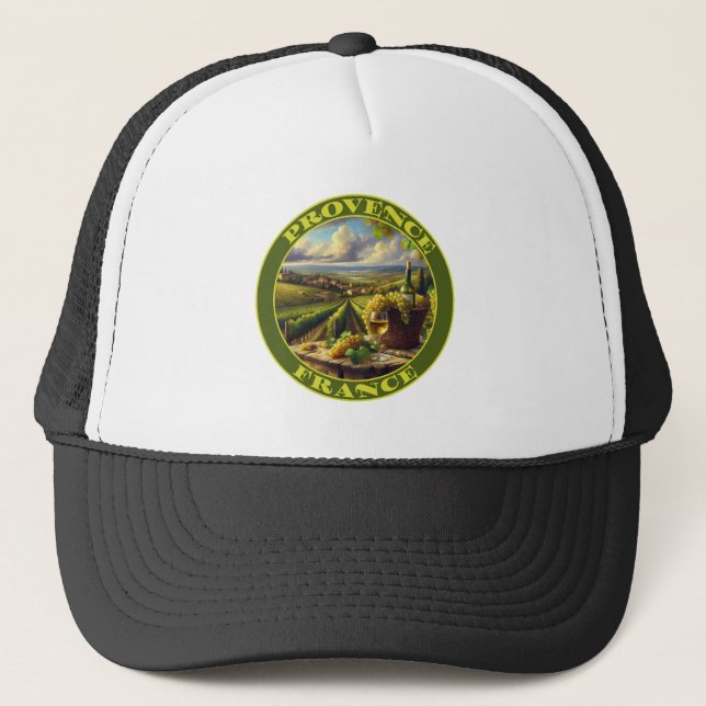 Gorra De Camionero Provenza Francia País Vino (Anverso)