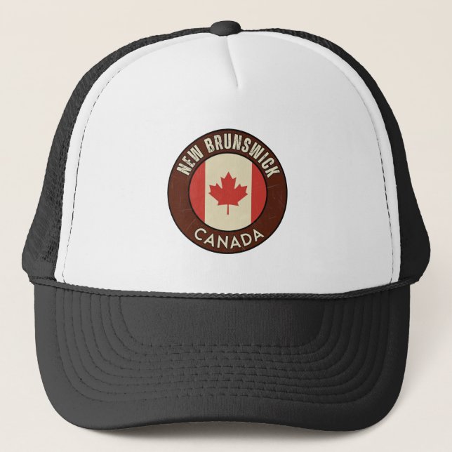 Gorra De Camionero Provincia de New Brunswick Canadá (Anverso)