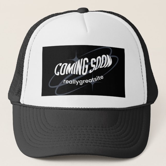 Gorra De Camionero Próximamente: muy buen sitio, tapa impresa con br (Anverso)