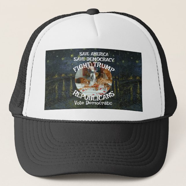 Gorra De Camionero Proyecto de investigación de esperma de mapache CB (Anverso)