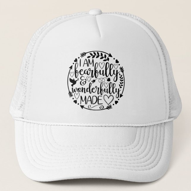 Gorra De Camionero Psalm 39 Wonderfully Made Christian Scripture  (Anverso)
