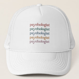 Gorra De Camionero Psicólogo Retro Graduación Estudiantil de Psicolog