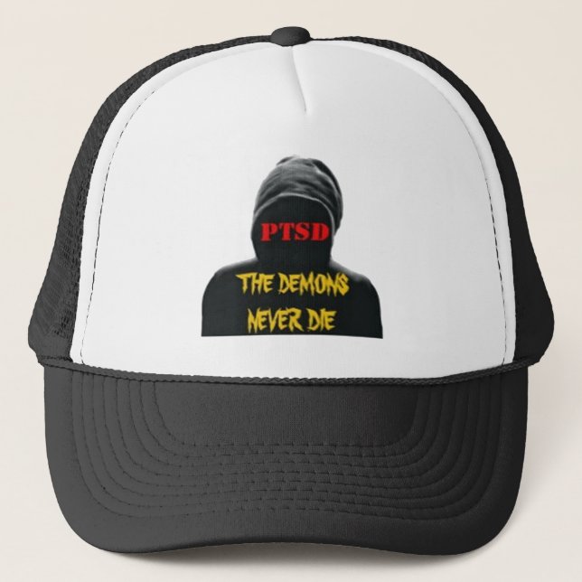 GORRA DE CAMIONERO PTSD: LOS DEMONIOS NUNCA MUEREN (Anverso)