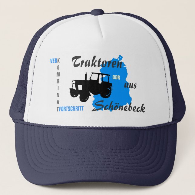 Gorra De Camionero Publicidad DDR Kombinat progreso (Anverso)