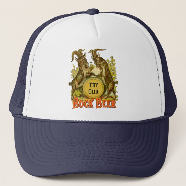 Gorra De Camionero Publicidad de la cerveza de cabra (Anverso)