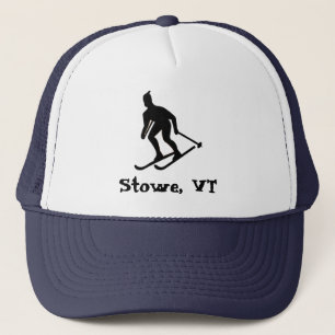 Gorra De Camionero Pueblo de Esquí Montañas Verdes (Stowe, Vermont)