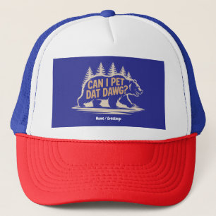 Gorra De Camionero ¿Puedo Mascota Dat Dawg? Meme de la camiseta de Hi