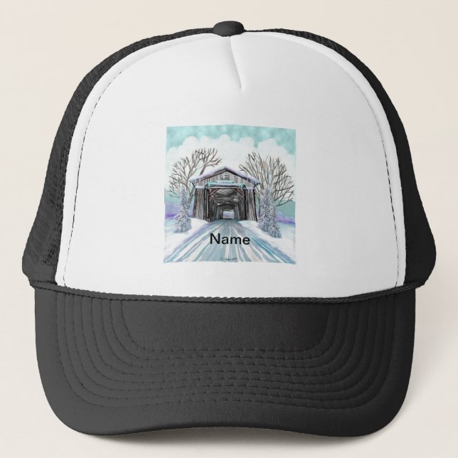 Gorra De Camionero Puente cubierto de invierno (Anverso)