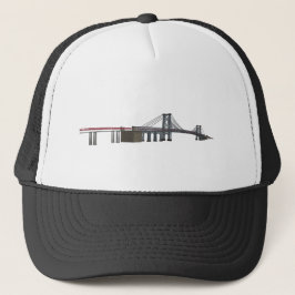 Gorra De Camionero Puente de Williamsburg: modelo 3D: