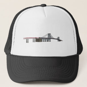 Gorra De Camionero Puente de Williamsburg: modelo 3D: