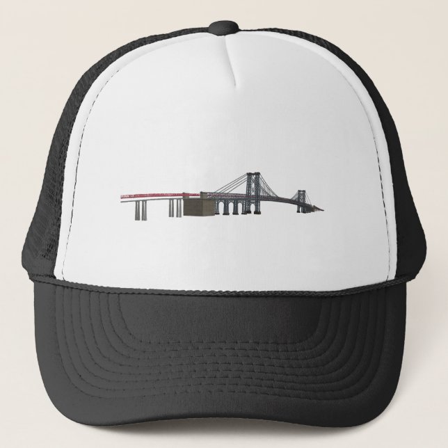 Gorra De Camionero Puente de Williamsburg: modelo 3D: (Anverso)
