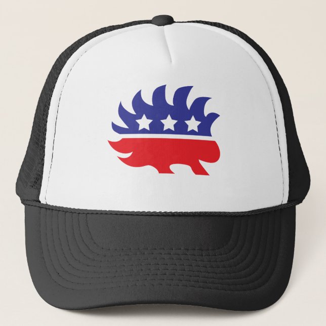 Gorra De Camionero puerco espín libertario (Anverso)