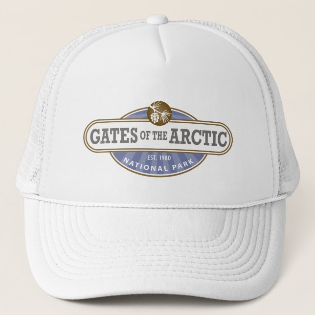 Gorra De Camionero Puertas del Parque Nacional del Ártico (Anverso)
