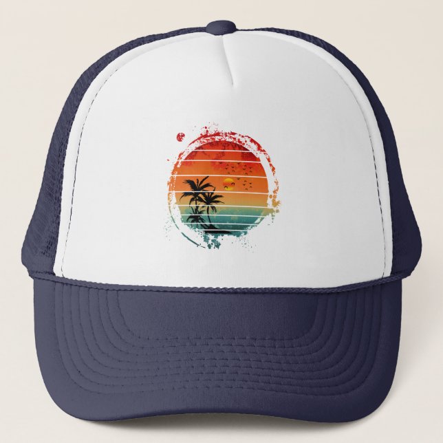 Gorra De Camionero puesta de sol (Anverso)