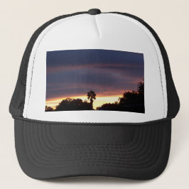 Gorra De Camionero puesta de sol en cielo tormentoso