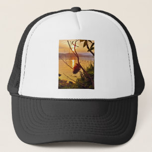 Gorra De Camionero Puesta de sol en el lago Pinecone