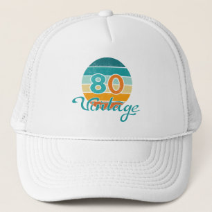 Gorra De Camionero Puesta de sol retro 80 vintage deteriorada