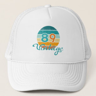 Gorra De Camionero Puesta de sol retro 89 vintage desgastada