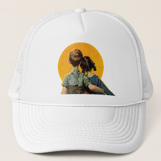 Gorra De Camionero Puesta del sol (Anverso)