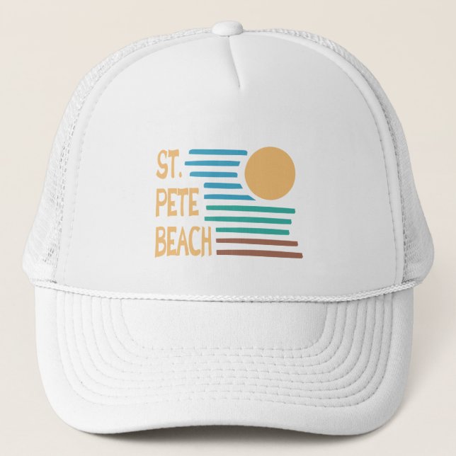 Gorra De Camionero Puesta del sol geométrica de la Florida de la (Anverso)