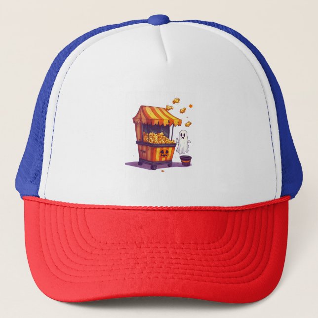 Gorra De Camionero Puesto de palomitas embrujado (Anverso)